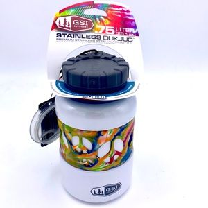 Cool Looking and Functional! GSI Dukjug Glacier Stainless Steel 25 oz RARE New